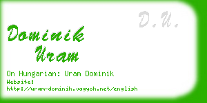 dominik uram business card